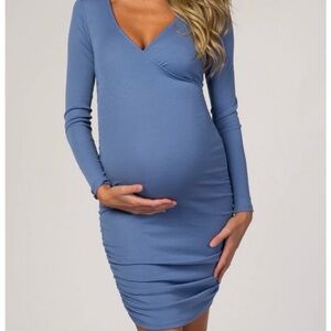 Blue Maternity Dress